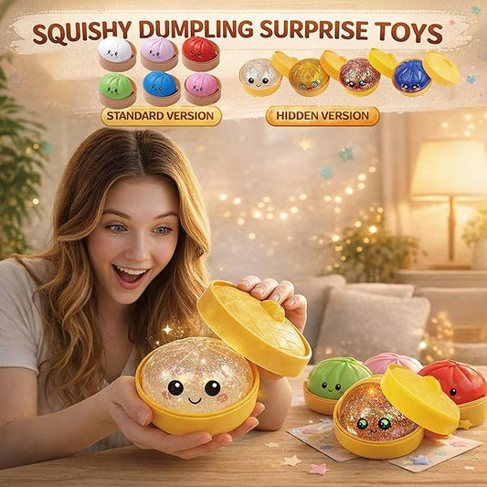 2026 New Dumpling Shaped Soft and Cute Mysterious Box - Surprise Dumpling Soft and Cute Toys, Rare Dumpling Pack Stress Relieving Fingertip Toy Set, Random Colors