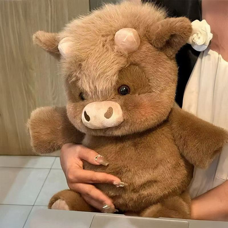 Running Highland Cow Plush Toy