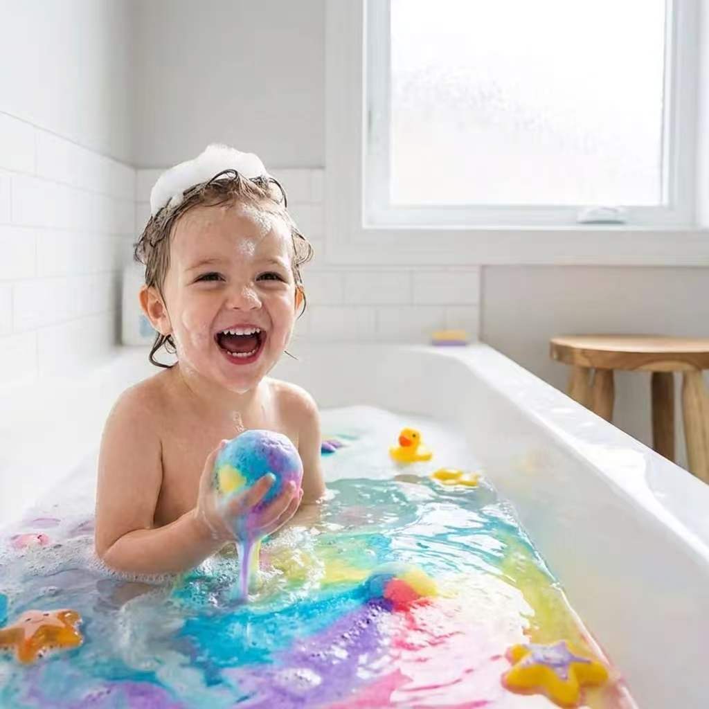 15pcs Kids Bath Bomb Surprise Box – Colorful Fizz + Toy Inside