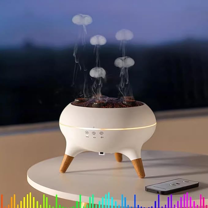 Dynamic Jellyfish Aromatherapy Machine, Air Humidifier, Silent Aromatherapy Machine With Automatic Power-off Protection, Suitable For Homes, Offices, Bedrooms, And Gyms.