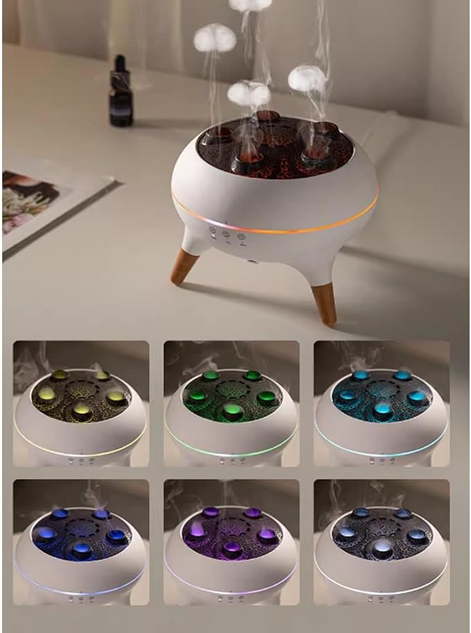 Dynamic Jellyfish Aromatherapy Machine, Air Humidifier, Silent Aromatherapy Machine With Automatic Power-off Protection, Suitable For Homes, Offices, Bedrooms, And Gyms.
