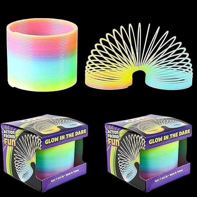 Classic and novel colored neon plastic toys, party supplies, suitable for boys and girls, Easter, Halloween, birthdays, Children's Day gifts, 4-inch, 6-pack