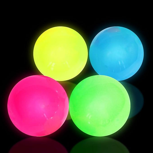 Ceiling Glowing Adhesive Ball, A Toy Ball That Glows In The Dark And Can Be Attached To The Ceiling. It Is A Glowing Stress Relieving Ball And A Fun Fingertip Spinning Toy.