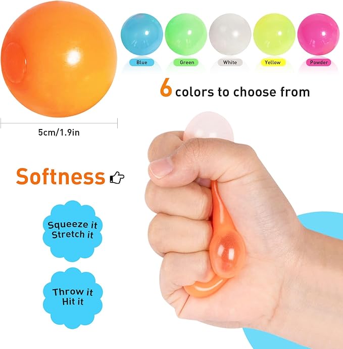 Ceiling Glowing Adhesive Ball, A Toy Ball That Glows In The Dark And Can Be Attached To The Ceiling. It Is A Glowing Stress Relieving Ball And A Fun Fingertip Spinning Toy.