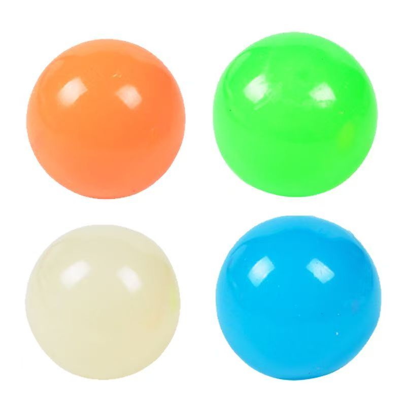 Ceiling Glowing Adhesive Ball, A Toy Ball That Glows In The Dark And Can Be Attached To The Ceiling. It Is A Glowing Stress Relieving Ball And A Fun Fingertip Spinning Toy.