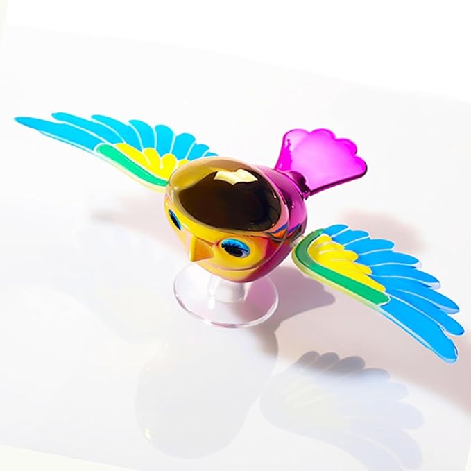 Automatic Flapping Bird Car Decoration, Multi-Color Wings | Dynamic Design | Universal Installation | ABS&TPE Weather Resistant Material, Suitable For Car, Bicycle, And Helmet Decoration ﻿