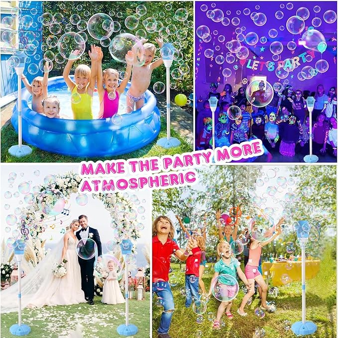 Soap Bubble Machine, Children's Soap Bubble Machine, Automatic Soap Bubble Machine With Lighting And Music, Suitable For Bathroom Parties, Birthdays, Weddings, Halloween Games