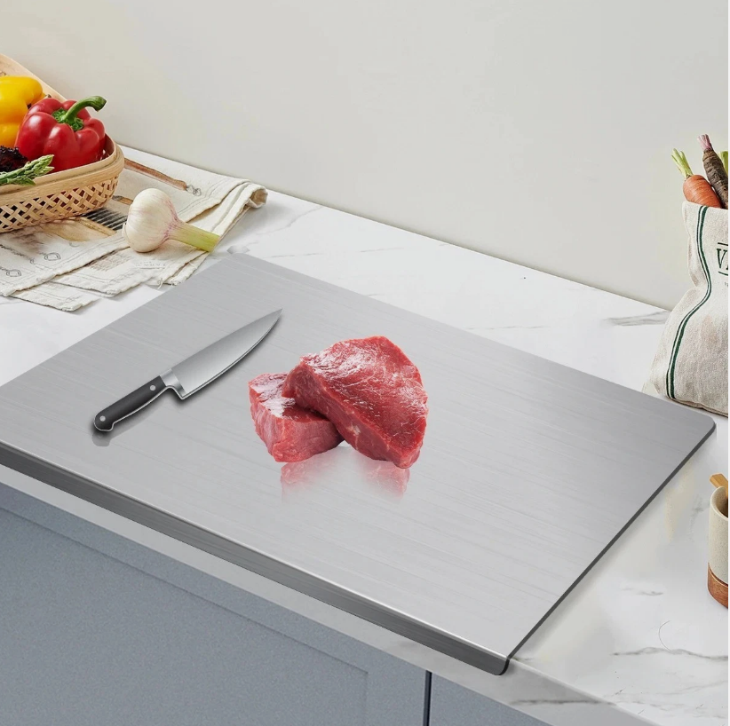 Stainless Steel Chopping Board, Non-slip Kitchen Chopping Board, Kitchen Cutting Board, Kitchen Accessories, Household Kitchen Gadgets