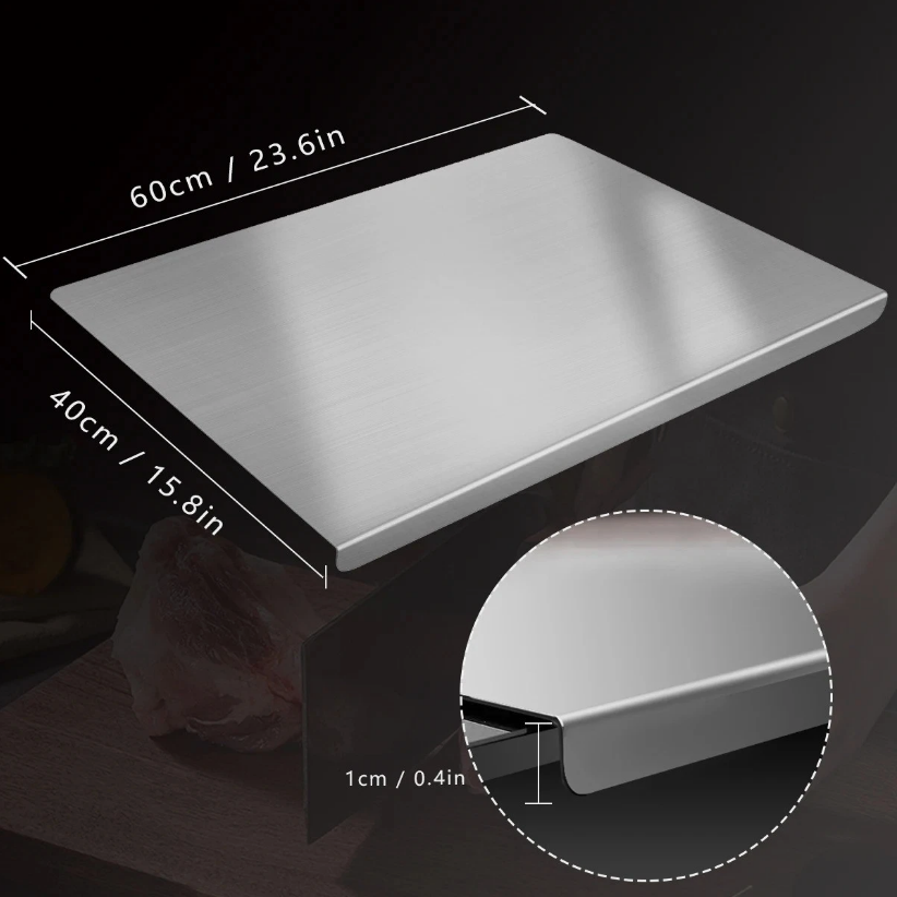Stainless Steel Chopping Board, Non-slip Kitchen Chopping Board, Kitchen Cutting Board, Kitchen Accessories, Household Kitchen Gadgets