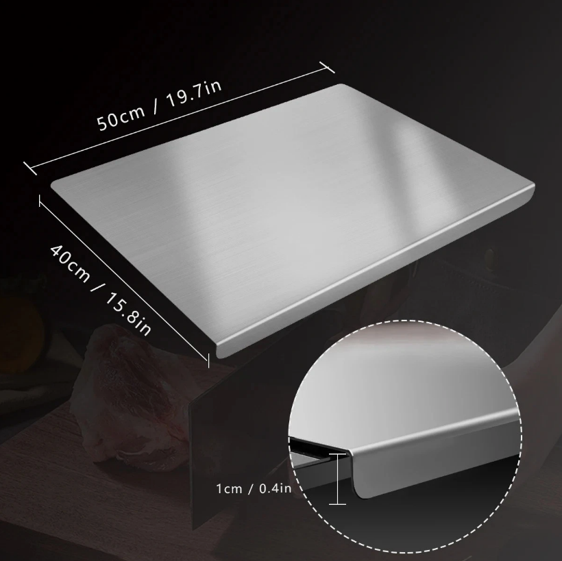 Stainless Steel Chopping Board, Non-slip Kitchen Chopping Board, Kitchen Cutting Board, Kitchen Accessories, Household Kitchen Gadgets