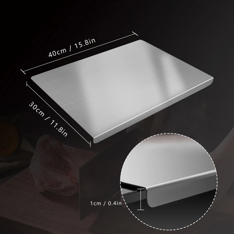 Stainless Steel Chopping Board, Non-slip Kitchen Chopping Board, Kitchen Cutting Board, Kitchen Accessories, Household Kitchen Gadgets