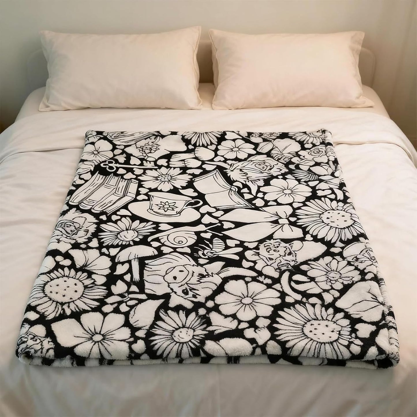 DIY Coloring Blanket with Markers, Color Your Own Blankets, Customizable Washable Diys Colorings Blanket Kits, You Can Color Fuzzy Velvet, Creative Diys Colorings Blankets for Adults