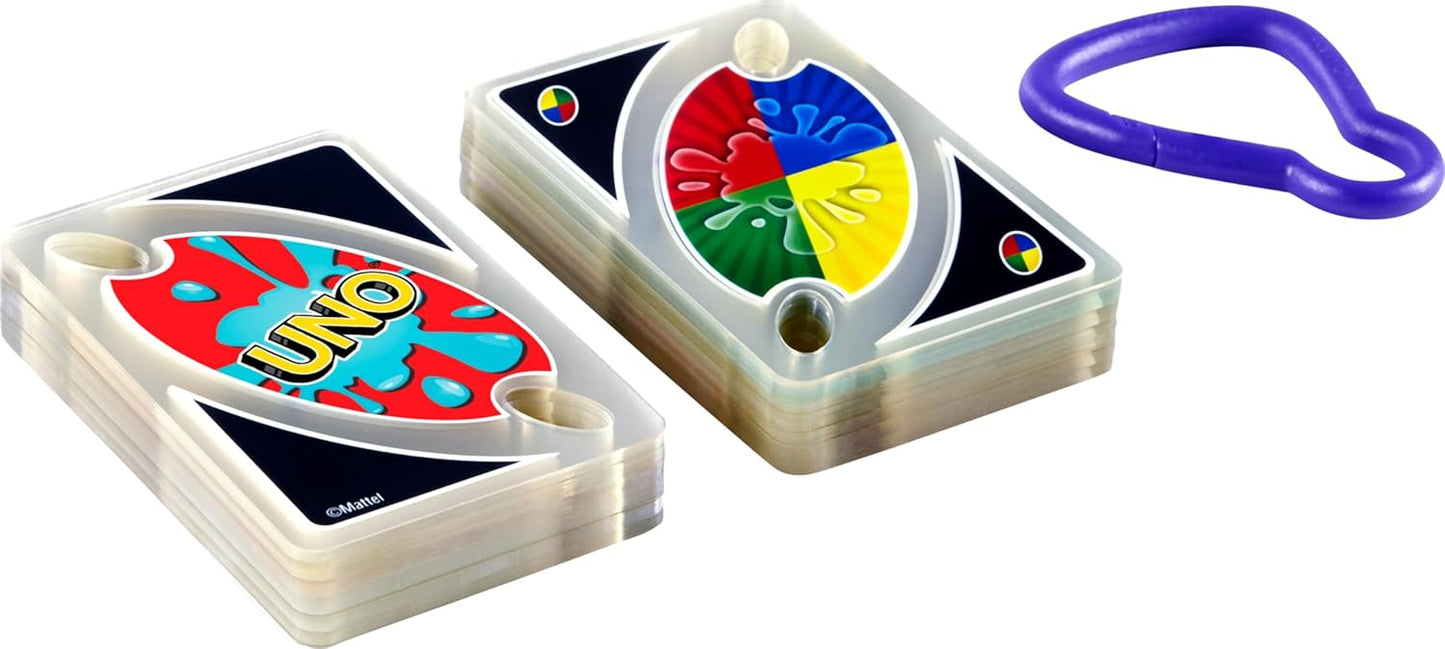 Card Game with Waterproof Cards and Portable Clip for Travel, Camping & Game Nights Away