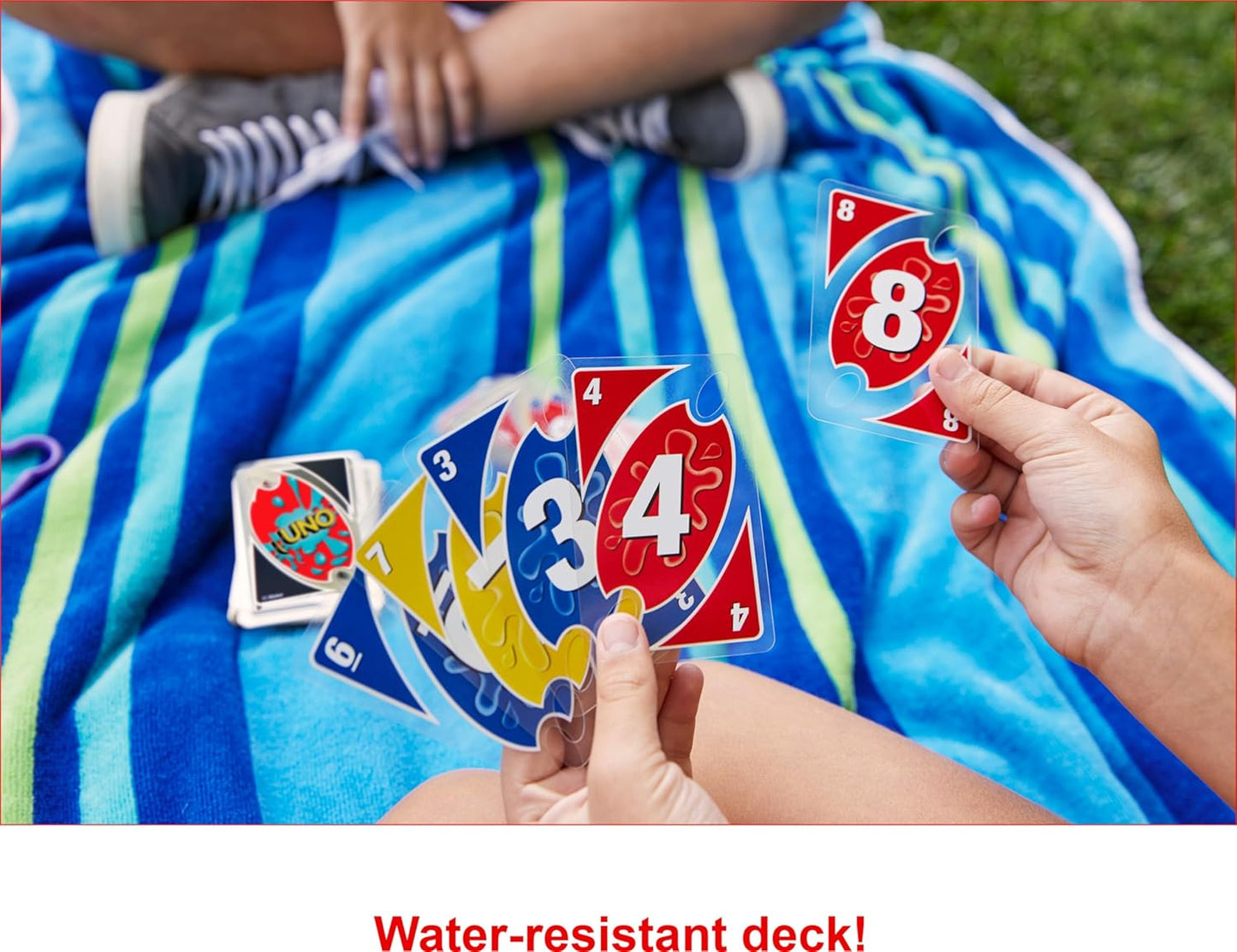 Card Game with Waterproof Cards and Portable Clip for Travel, Camping & Game Nights Away