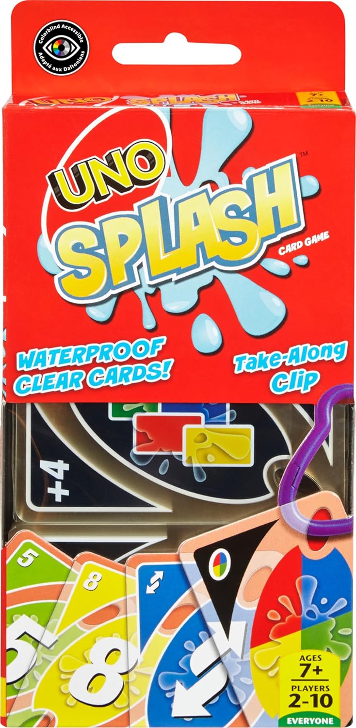 Card Game with Waterproof Cards and Portable Clip for Travel, Camping & Game Nights Away