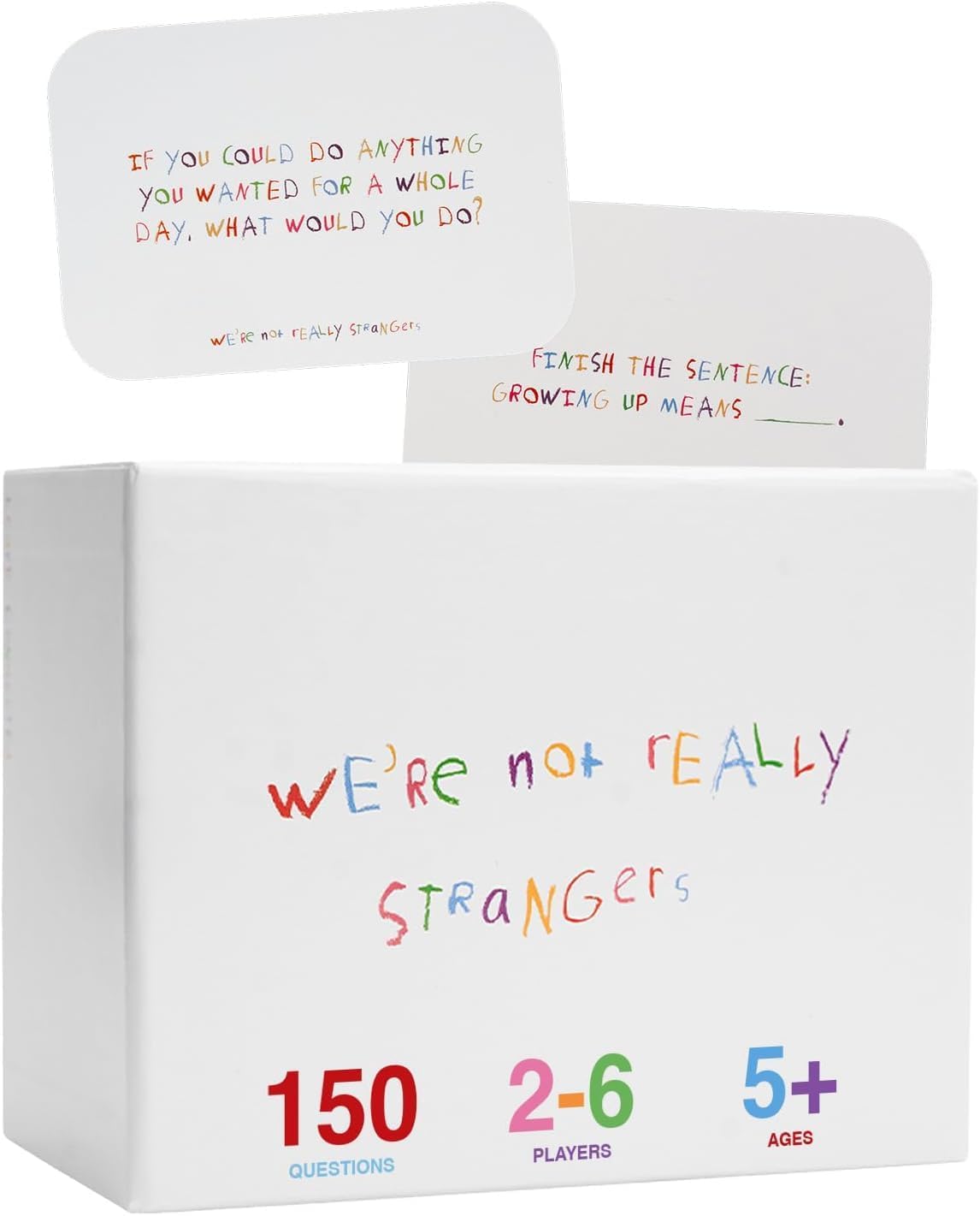 WE'RE NOT REALLY STRANGERS Kids Edition Card Game - 150 Conversation Cards for Kids, Adults,Teens,Couples & Strangers – Fun Family Party Card Game for Game Night or Kid’s Parties