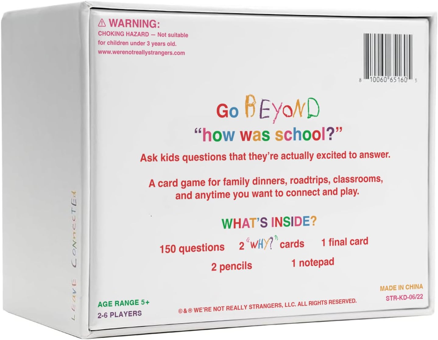 WE'RE NOT REALLY STRANGERS Kids Edition Card Game - 150 Conversation Cards for Kids, Adults,Teens,Couples & Strangers – Fun Family Party Card Game for Game Night or Kid’s Parties