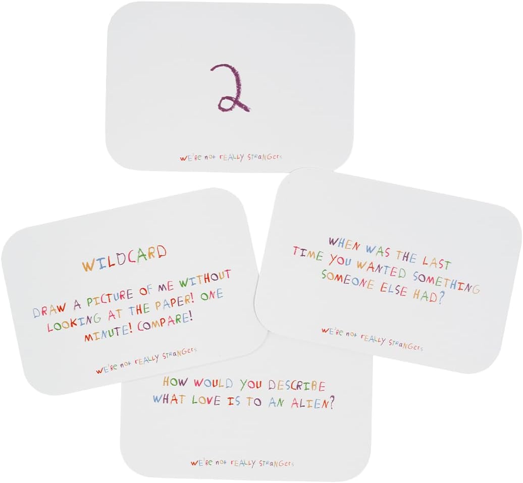WE'RE NOT REALLY STRANGERS Kids Edition Card Game - 150 Conversation Cards for Kids, Adults,Teens,Couples & Strangers – Fun Family Party Card Game for Game Night or Kid’s Parties