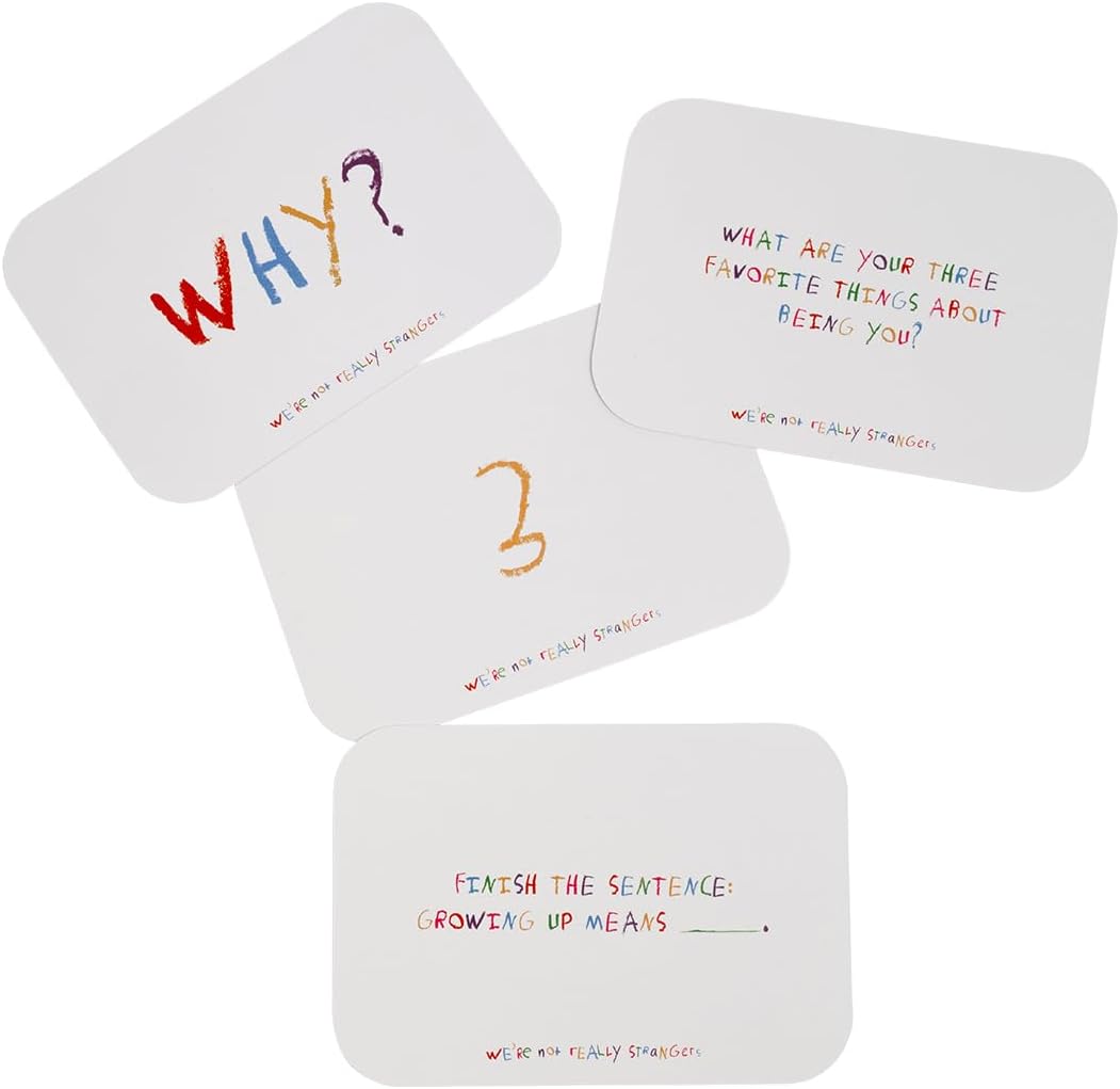 WE'RE NOT REALLY STRANGERS Kids Edition Card Game - 150 Conversation Cards for Kids, Adults,Teens,Couples & Strangers – Fun Family Party Card Game for Game Night or Kid’s Parties