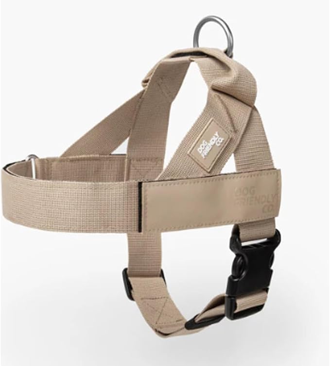 Dog Friendly Co. Dog Harness | Chafe Resistant Webbing, Adjustable Neck & Chest, and Heavy Duty D-Ring | Sturdy, Comfortable, Easy to Use