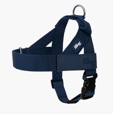 Dog Friendly Co. Dog Harness | Chafe Resistant Webbing, Adjustable Neck & Chest, and Heavy Duty D-Ring | Sturdy, Comfortable, Easy to Use